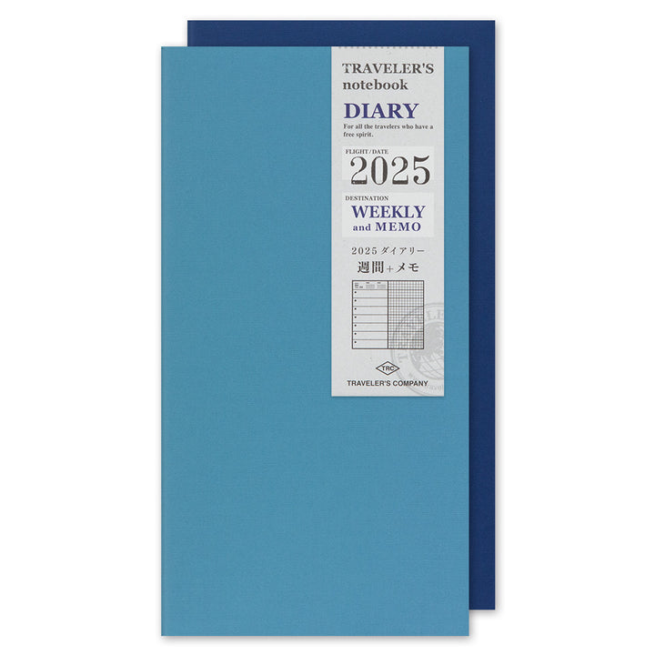 Traveler's Company Notebook Refill 2025 Weekly + Memo - A5-