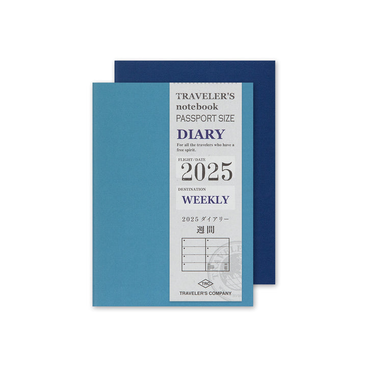 Traveler's Company Notebook Refill 2025 Weekly - Passport Size