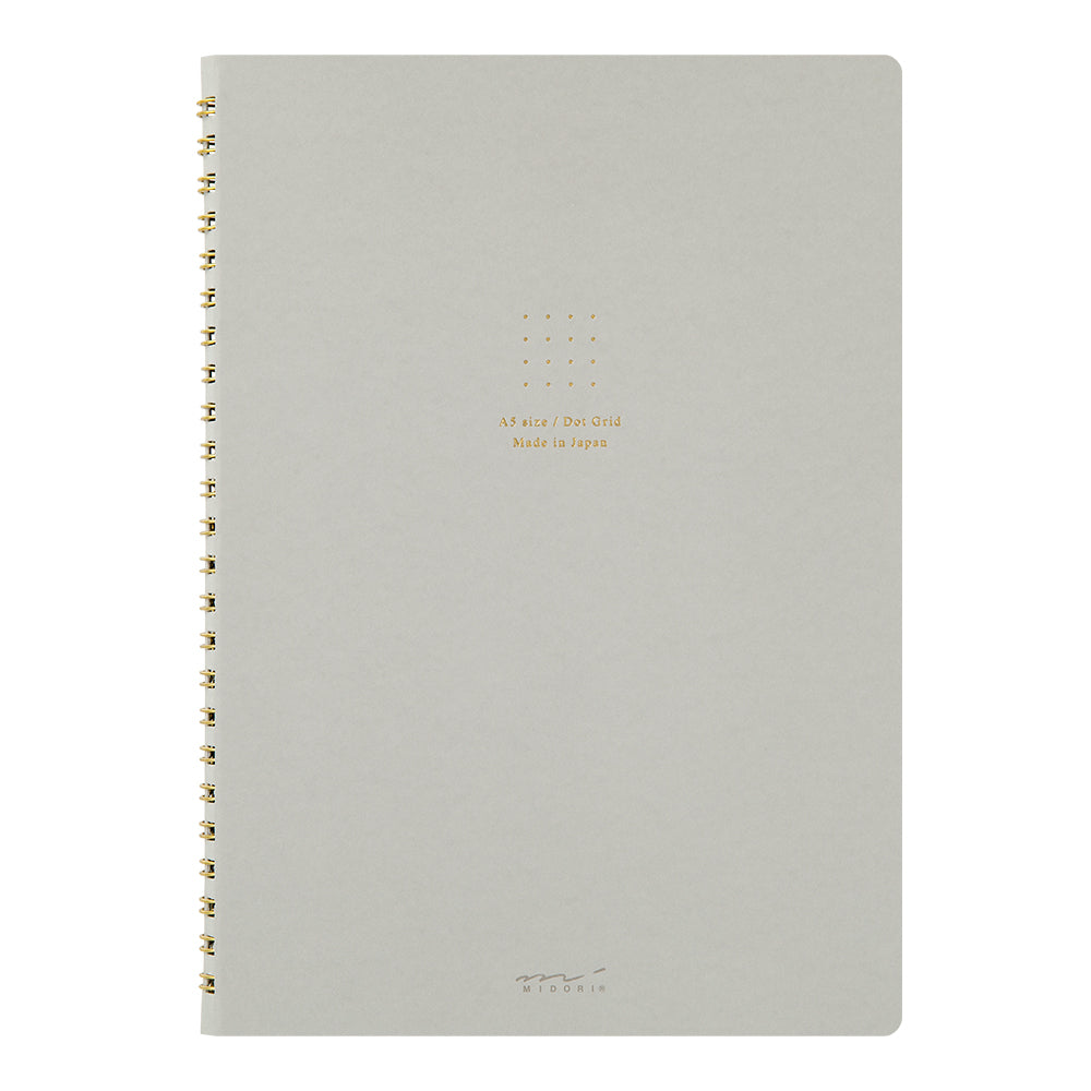 Midori A5 Dot Ruled Colour Paper Ring Notebook