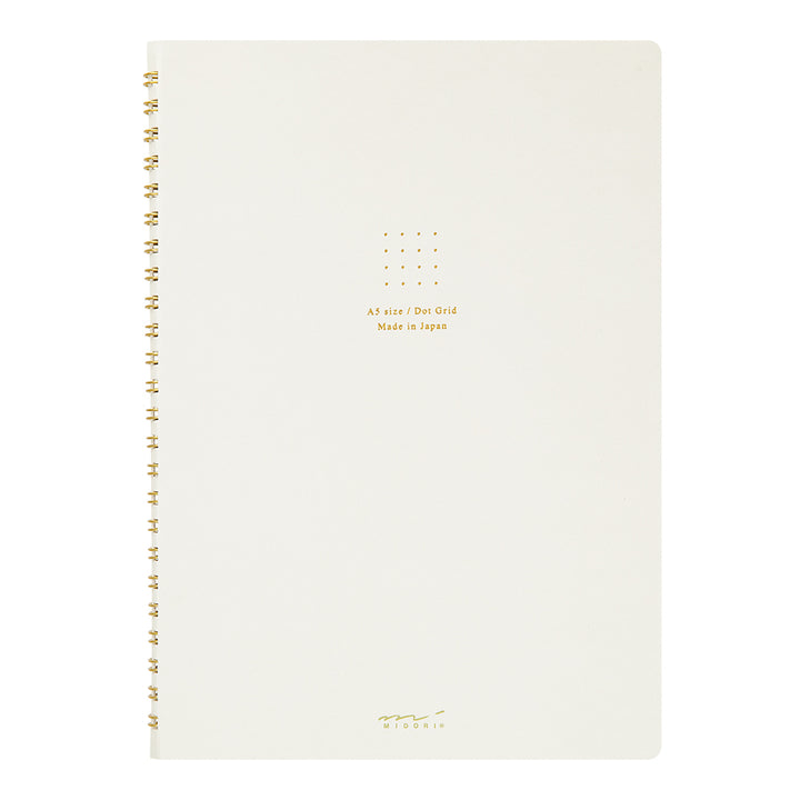 Midori A5 Dot Ruled Colour Paper Ring Notebook