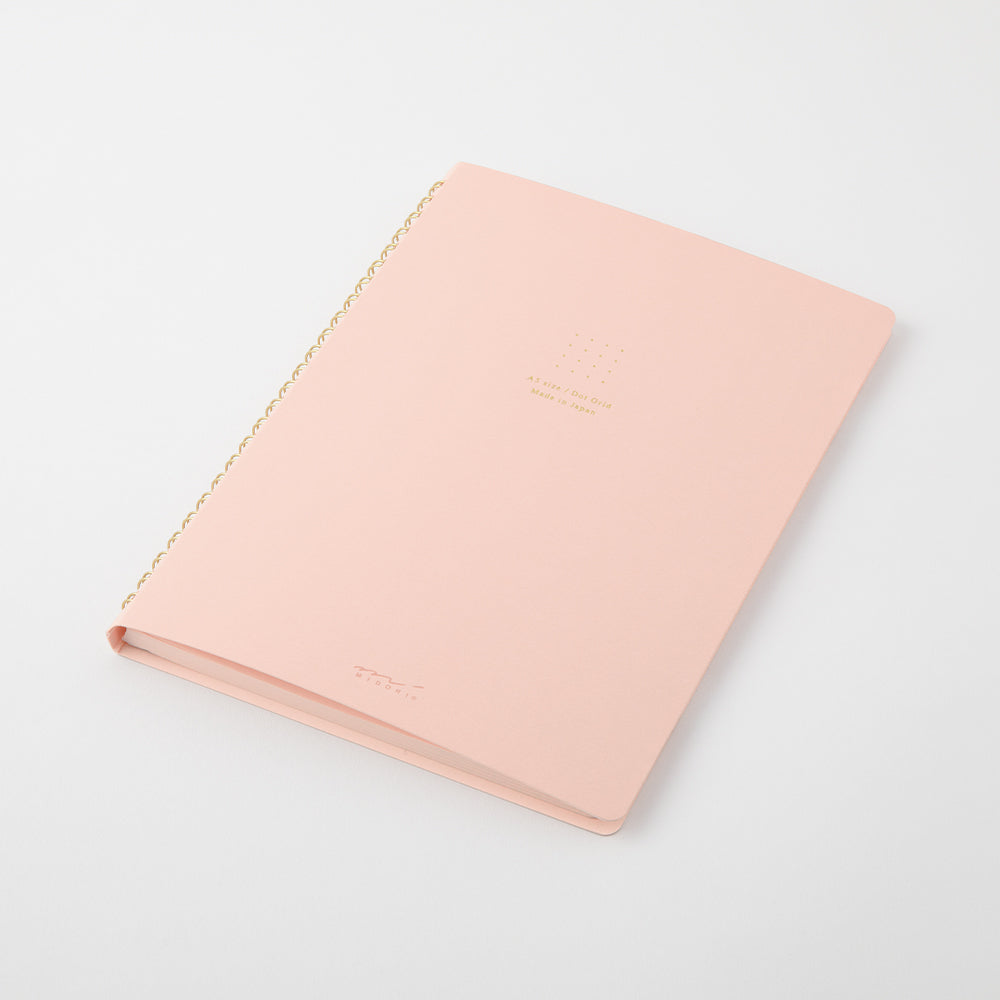 Midori A5 Dot Ruled Colour Paper Ring Notebook