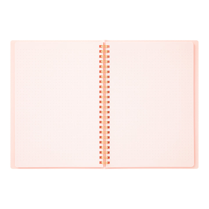 Midori A5 Dot Ruled Colour Paper Ring Notebook