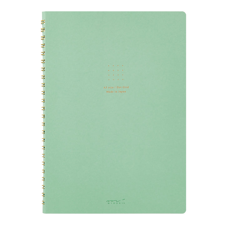 Midori A5 Dot Ruled Colour Paper Ring Notebook