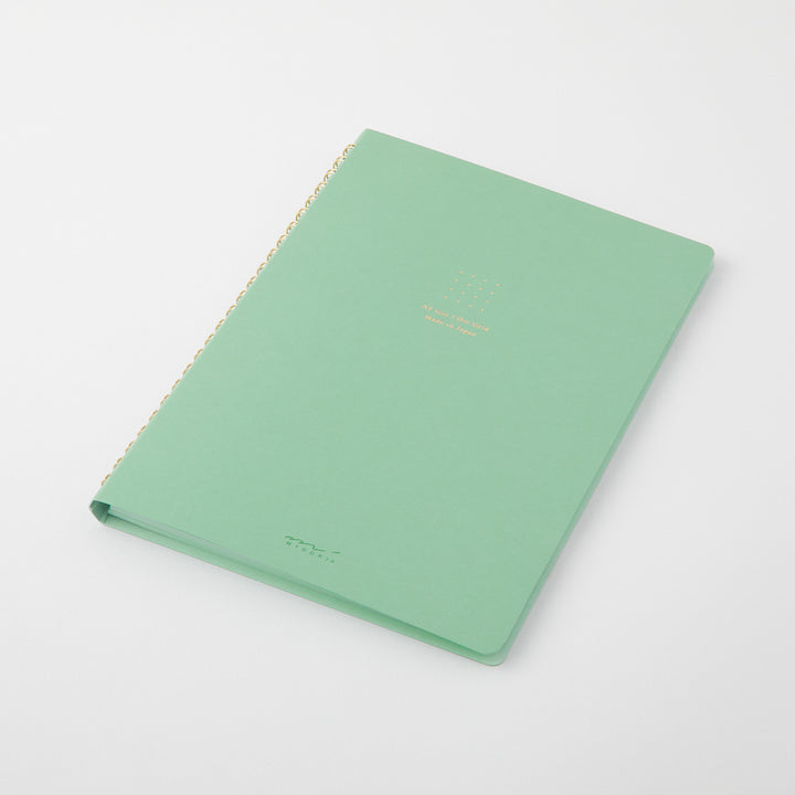 Midori A5 Dot Ruled Colour Paper Ring Notebook