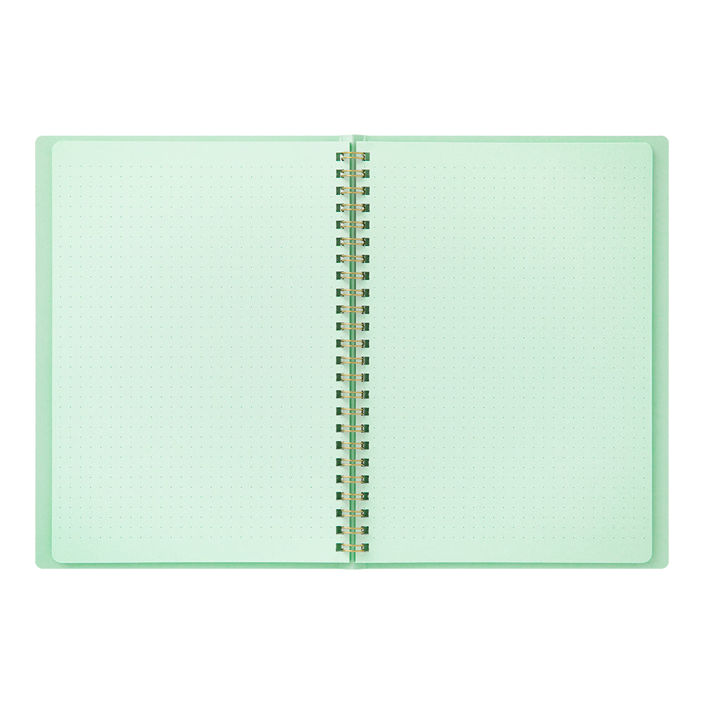 Midori A5 Dot Ruled Colour Paper Ring Notebook