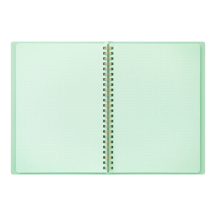 Midori A5 Dot Ruled Colour Paper Ring Notebook