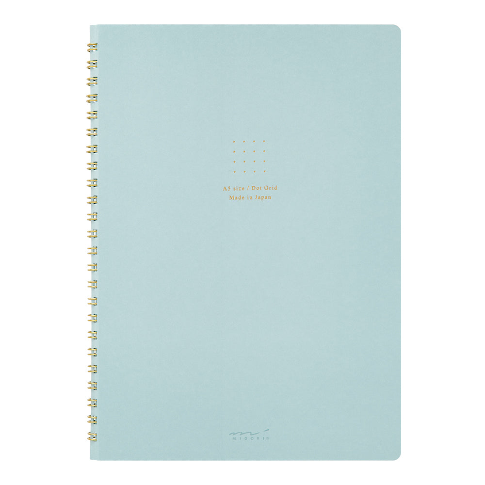 Midori A5 Dot Ruled Colour Paper Ring Notebook