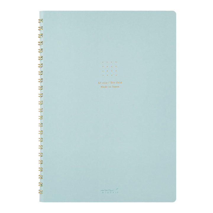 Midori A5 Dot Ruled Colour Paper Ring Notebook