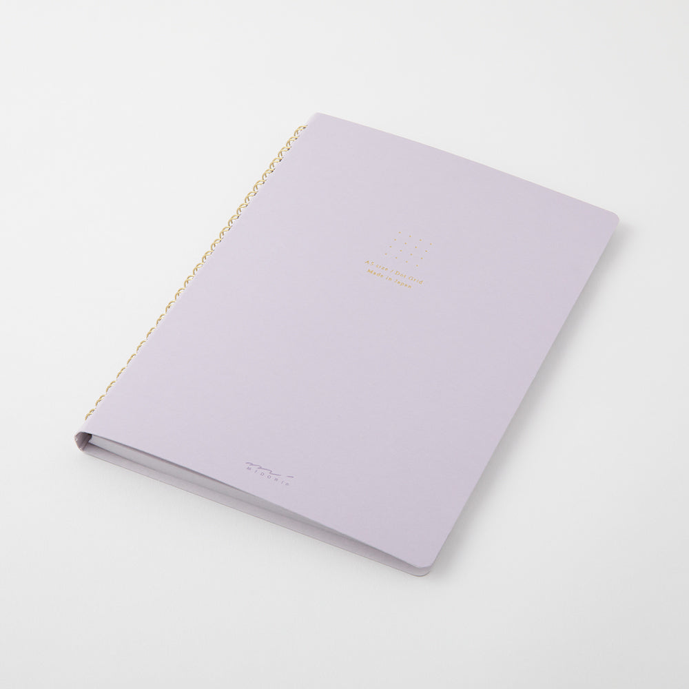 Midori A5 Dot Ruled Colour Paper Ring Notebook