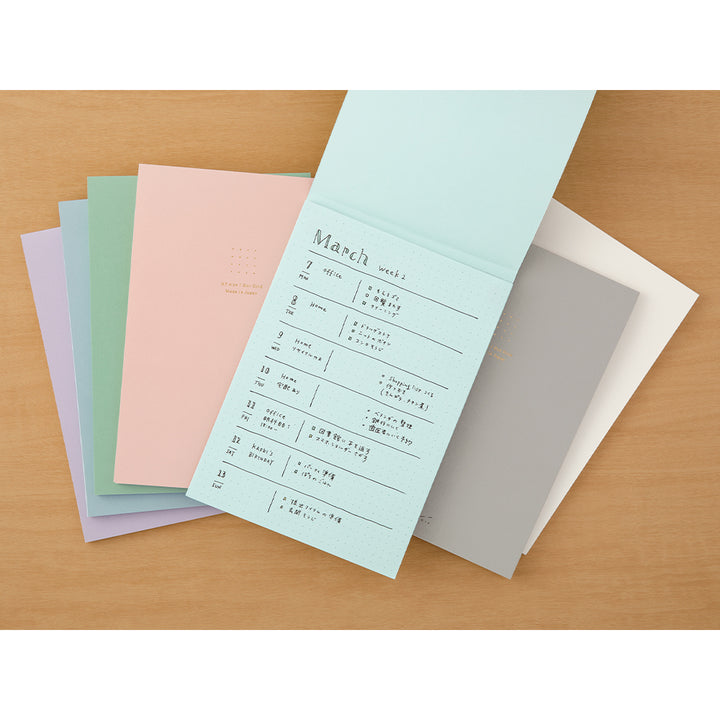 Midori A5 Dot Ruled Colour Paper Pad