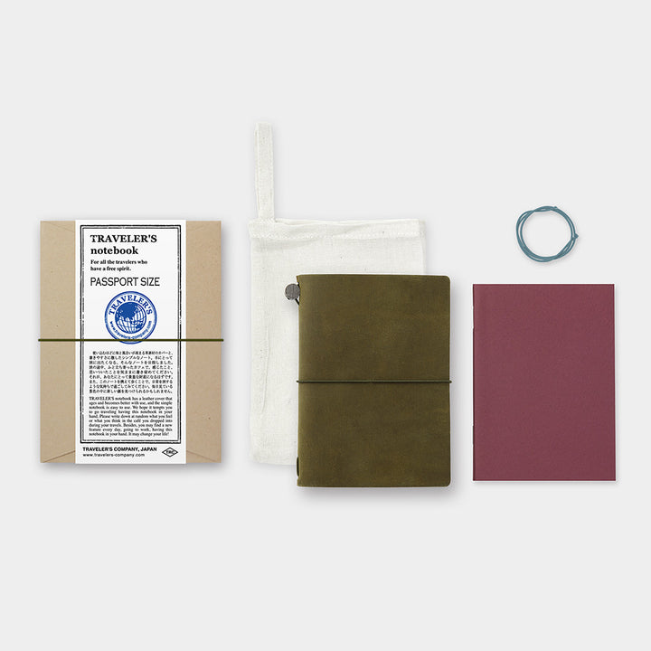 Traveler's Company Notebook - Passport Size Olive