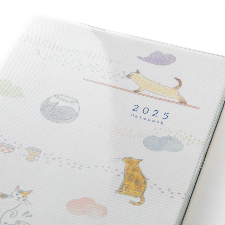 Midori Pocket Diary Cat 2025 - A6