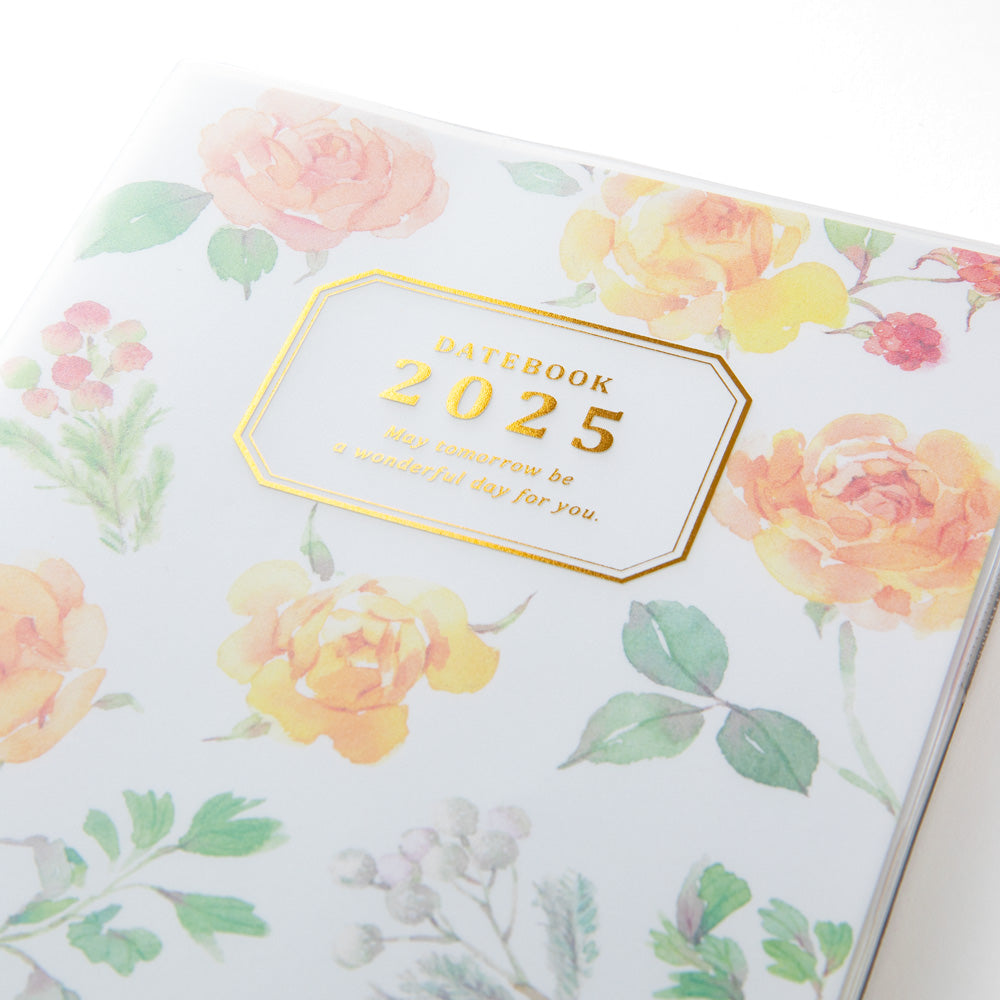 Midori Pocket Diary Country Time Flower 2025 - A6