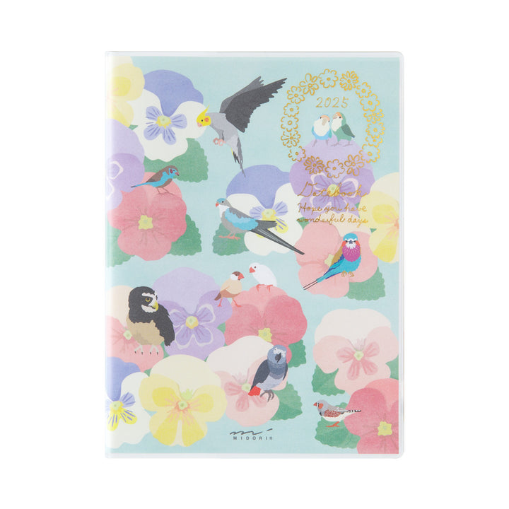 Midori Pocket Diary Bird 2025 - A6