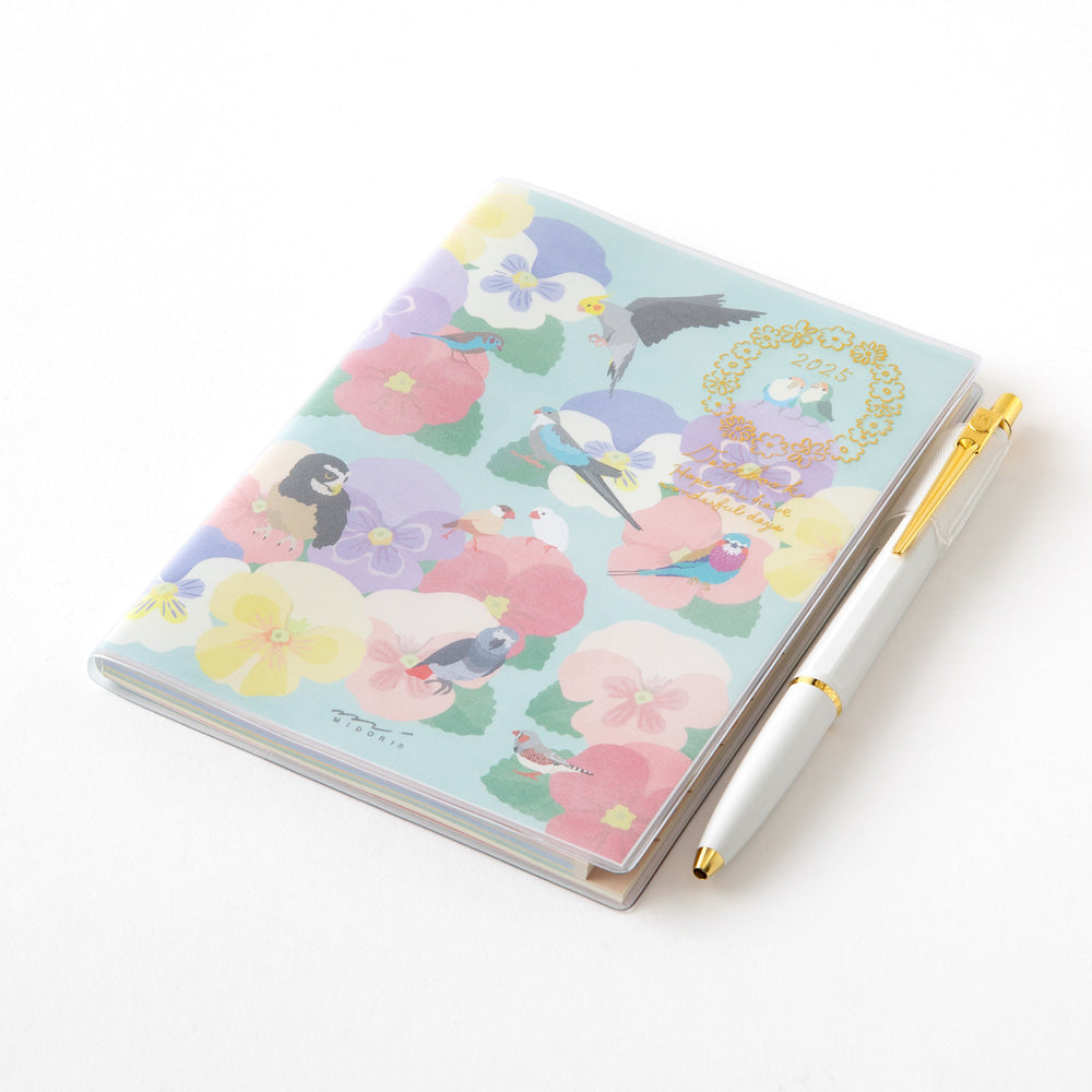 Midori Pocket Diary Bird 2025 - A6