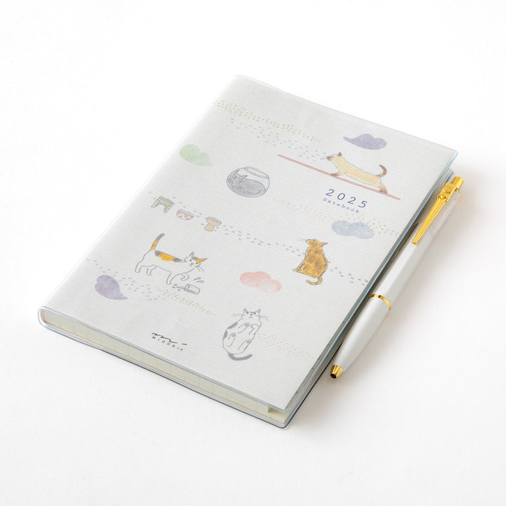 Midori Pocket Diary Cat 2025 - B6