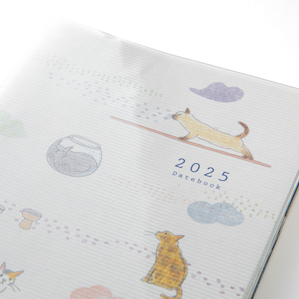 Midori Pocket Diary Cat 2025 - B6