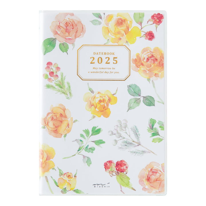 Midori Pocket Diary Country Time Flower 2025 - B6