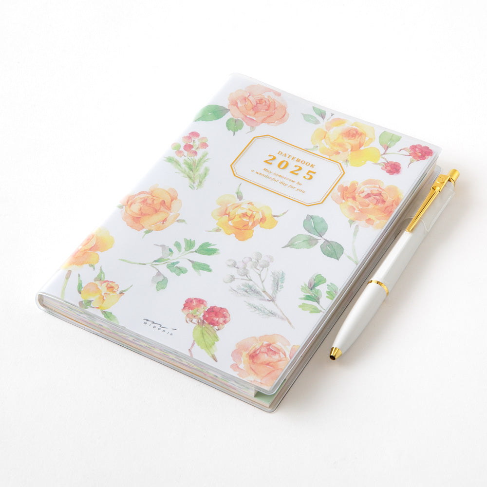 Midori Pocket Diary Country Time Flower 2025 - B6