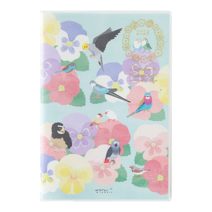 Midori Pocket Diary Bird 2025 - B6