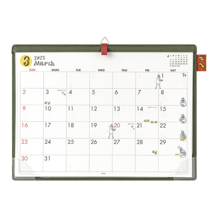 Midori Desk Calendar Ojisan 2025 - A4