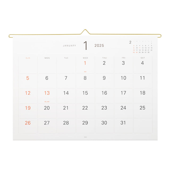 Midori Hanger Calendar 2025