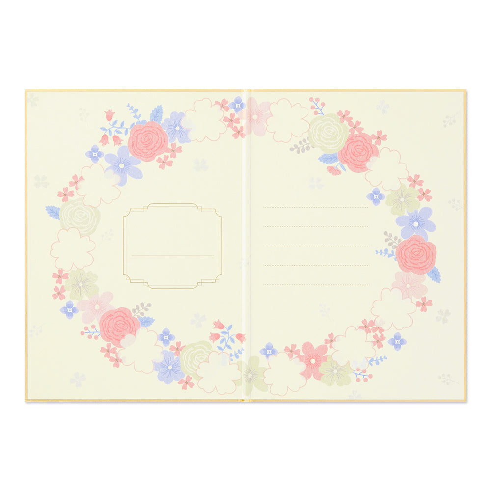 Midori Signature Board <B6> with Envelope - Wreath