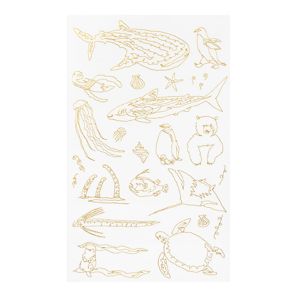 Midori Transfer Sticker Foil 2618 Sea Creatures