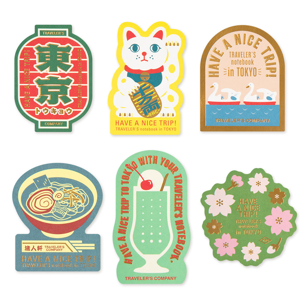 Traveler's Company Notebook Sticker Set Tokyo Limited Edition