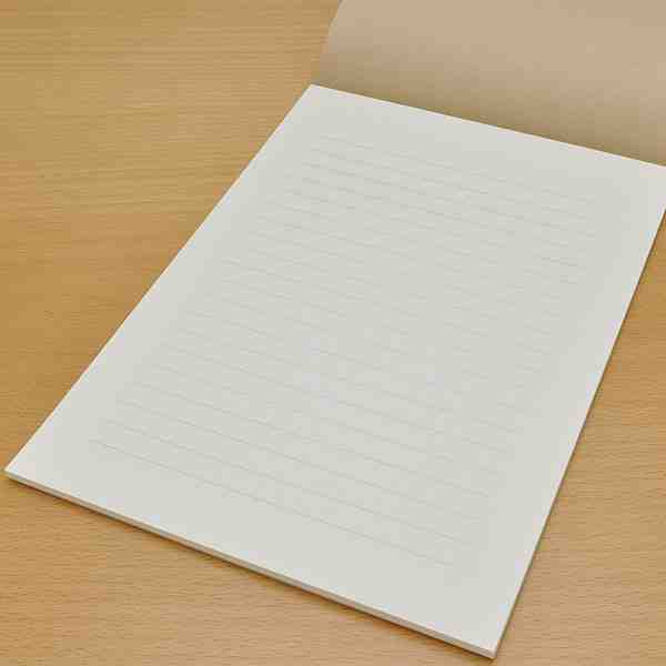 Life Letterpress 10mm Line Ruled B5 Notepad