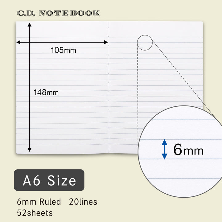 Apica CD Line Ruled Notebook - A6