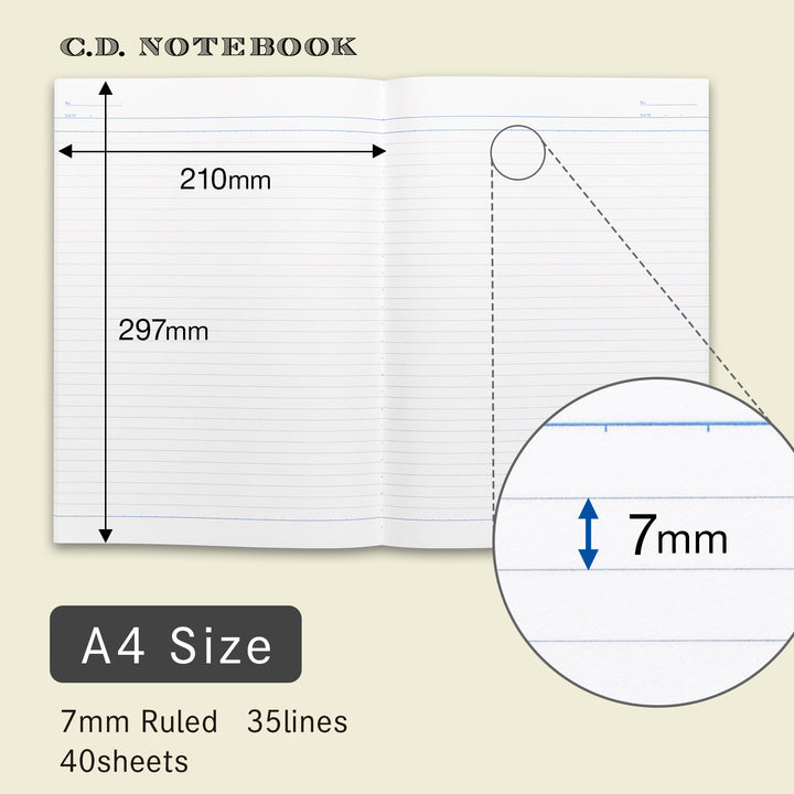 Apica CD Line Ruled Notebook - A4