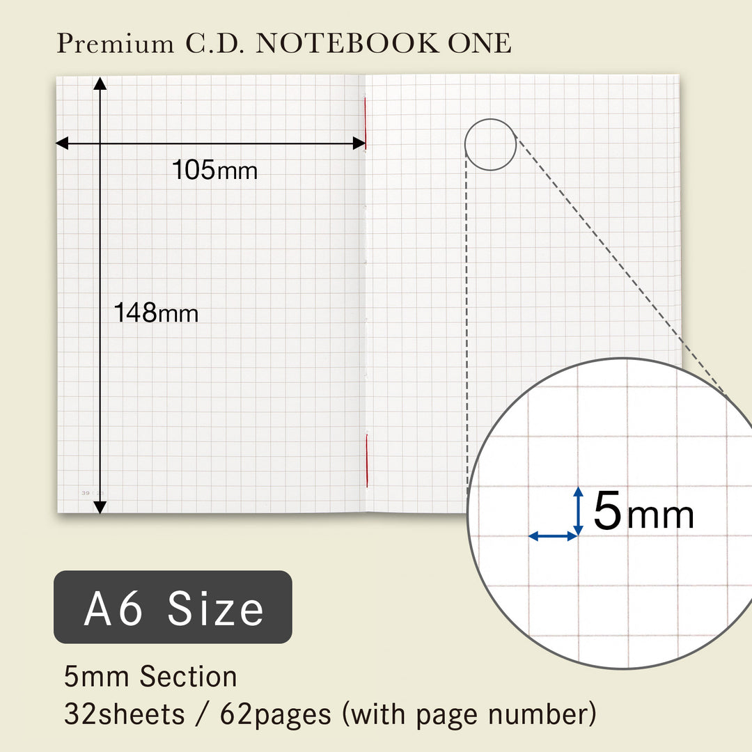 Apica Premium CD Notebook One - Square Grid