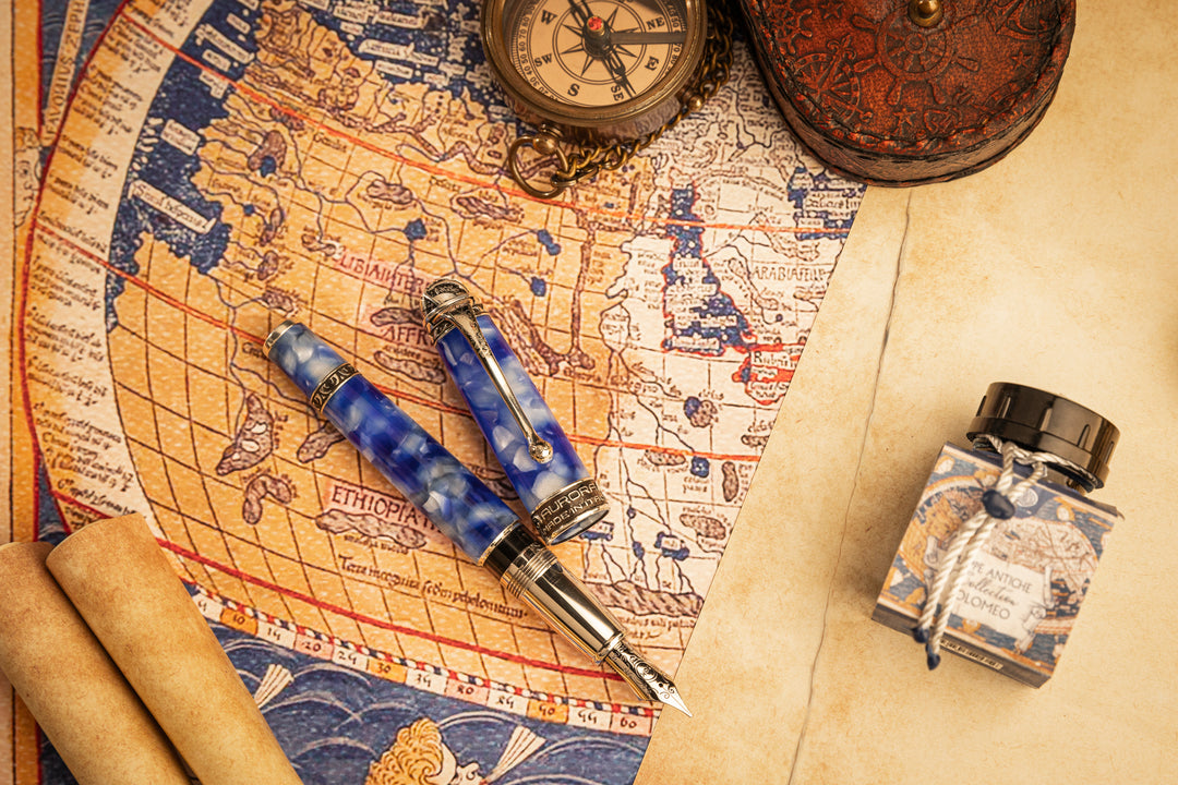 Aurora Ancient Maps Limited Edition Fountain Pen - Tolomeo