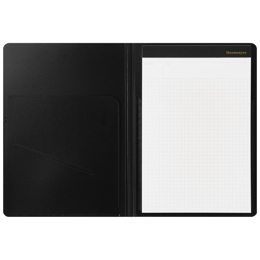 Maruman Mnemosyne Square Grid Stapled Notepad with Folder