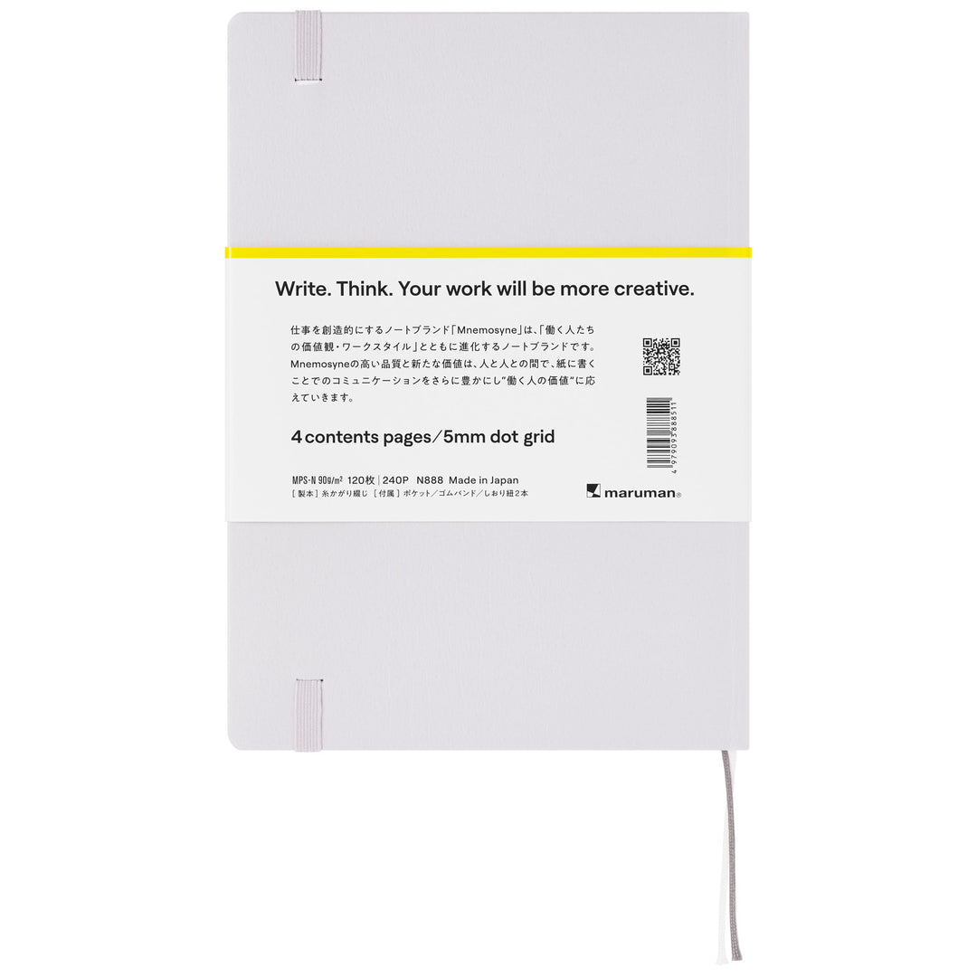 Maruman Mnemosyne Dot Grid Hardbound Notebook - A5