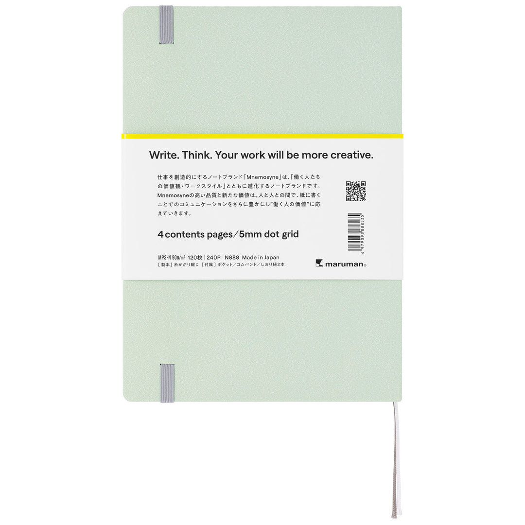 Maruman Mnemosyne Dot Grid Hardbound Notebook - A5