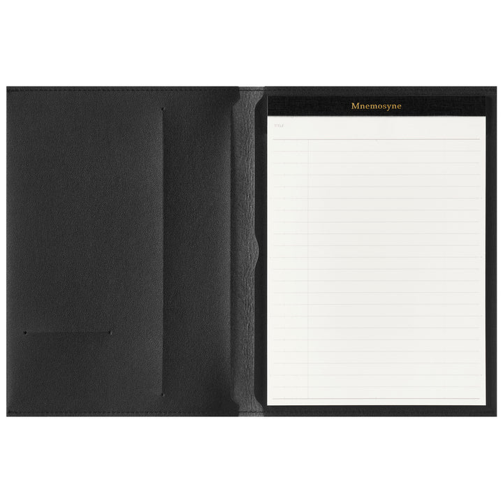 Maruman Mnemosyne Lined + Margin Stapled Notepad with Folder - A5