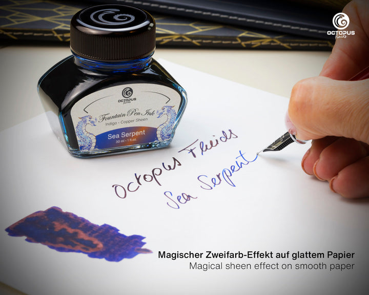 Octopus Sheen Collection Fountain Pen Ink - Sea Serpent