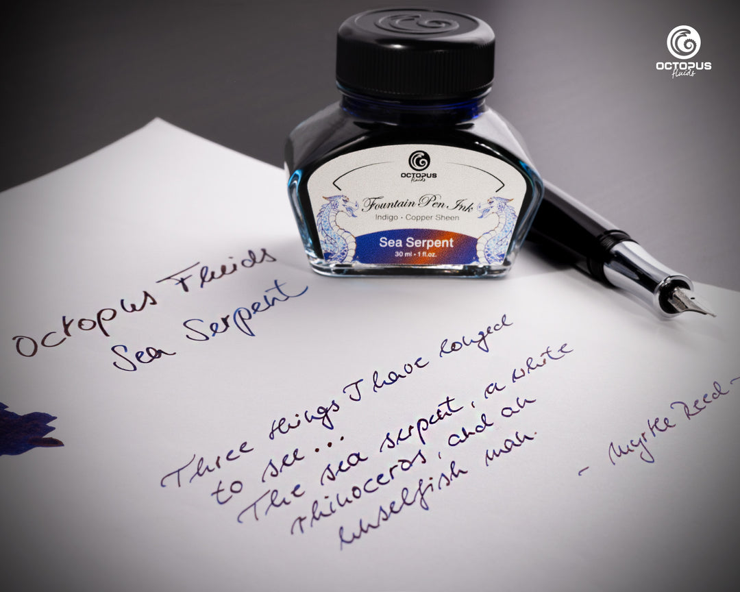 Octopus Sheen Collection Fountain Pen Ink - Sea Serpent