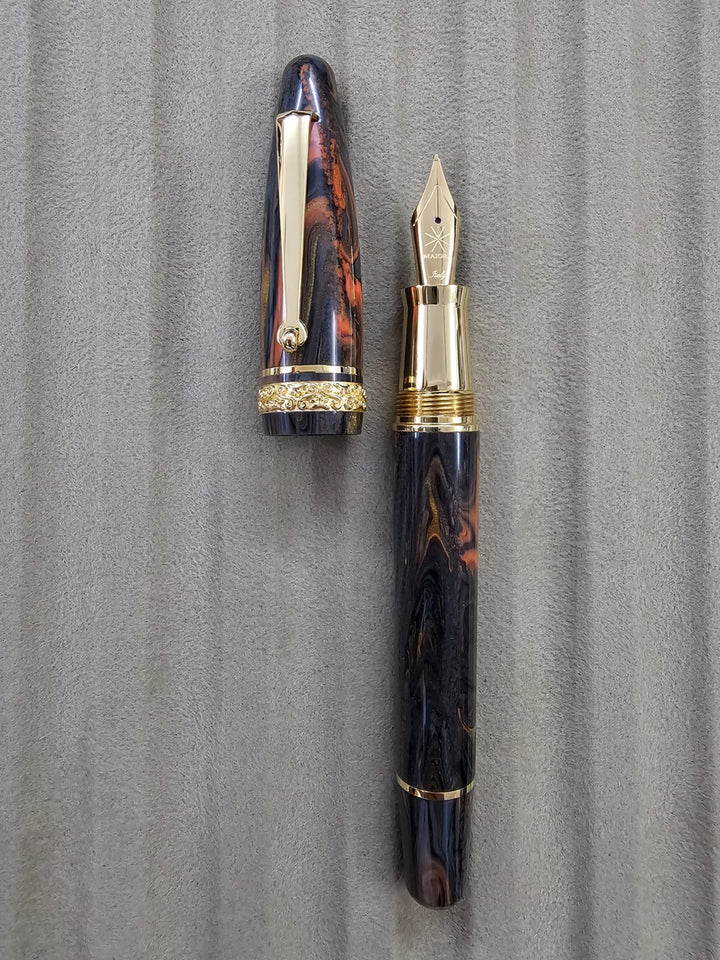 Maiora Ultra Ogiva Golden Age Fire GT Fountain Pen