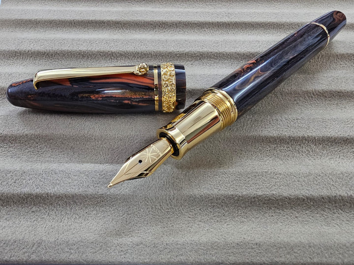 Maiora Ultra Ogiva Golden Age Fire GT Fountain Pen