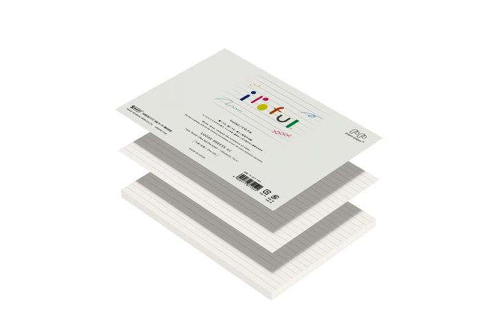 Iroful FP Paper 75gsm Lined Horizontal Loose Sheets - A5