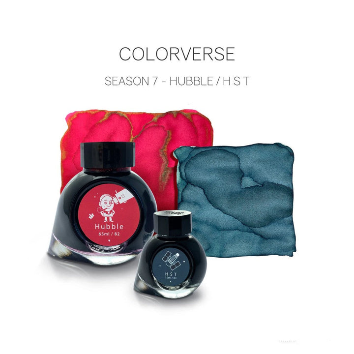 Colorverse Ink - Season 7 - Eye On The Universe - Hubble (65ml) and HST (15ml)- 2 Bottle Set, Dye-based, Nontoxic