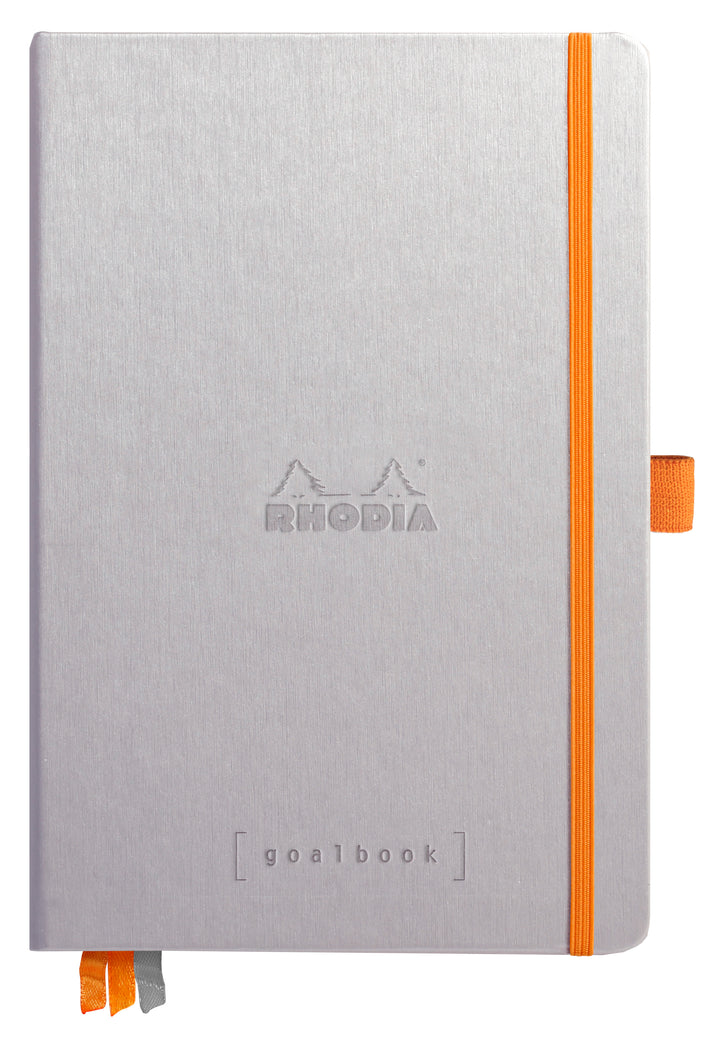 Rhodiarama Hardcover Dot Ruled White Paper Goalbook - A5