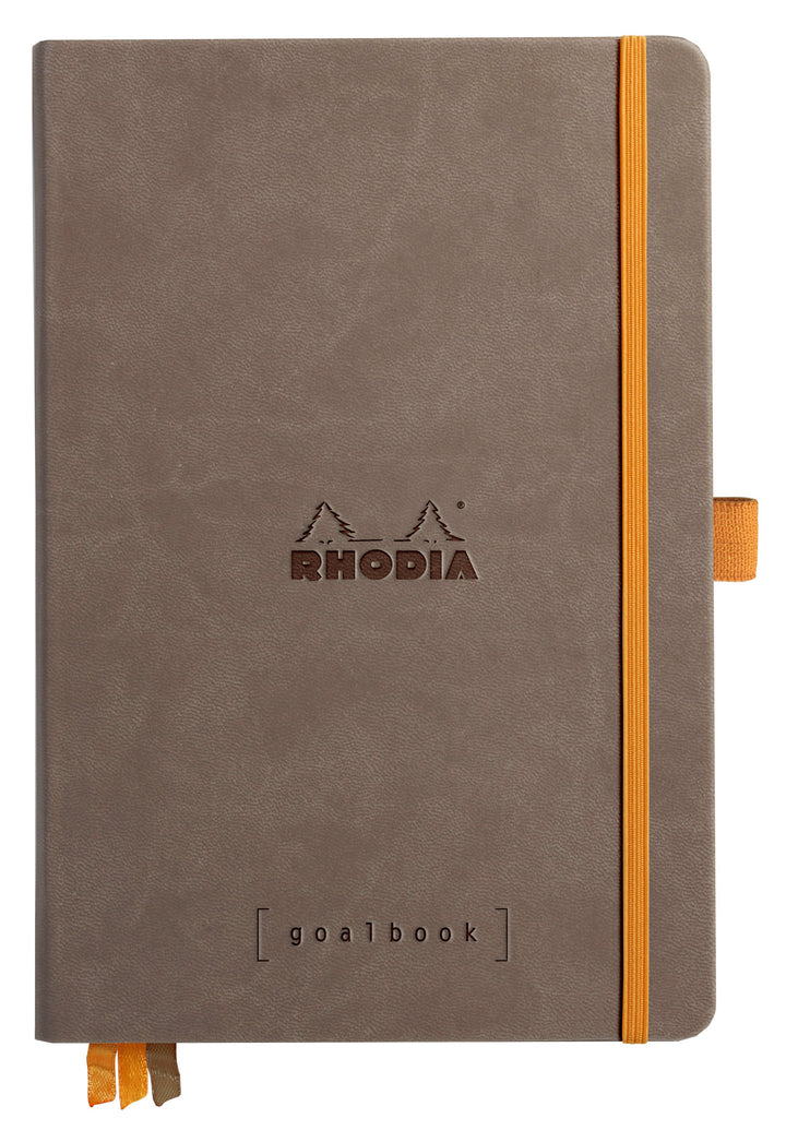 Rhodiarama Hardcover Dot Ruled White Paper Goalbook - A5