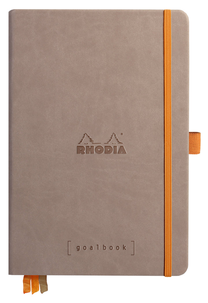 Rhodiarama Hardcover Dot Ruled White Paper Goalbook - A5