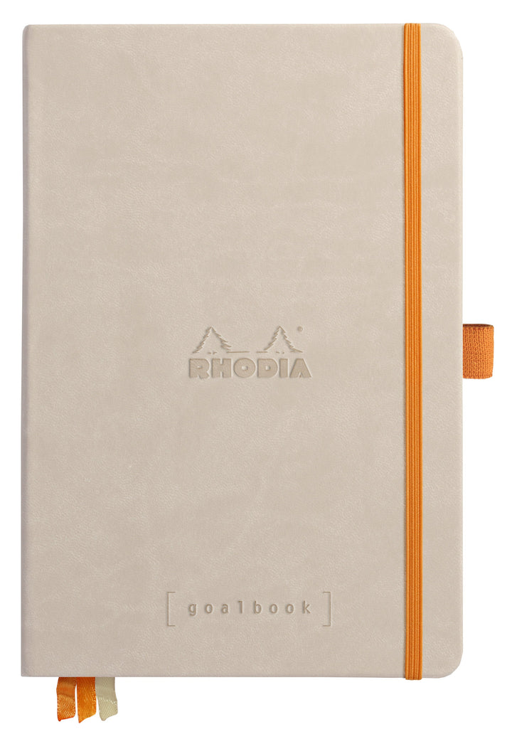 Rhodiarama Hardcover Dot Ruled White Paper Goalbook - A5