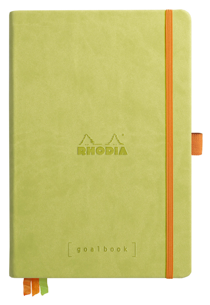 Rhodiarama Hardcover Dot Ruled White Paper Goalbook - A5