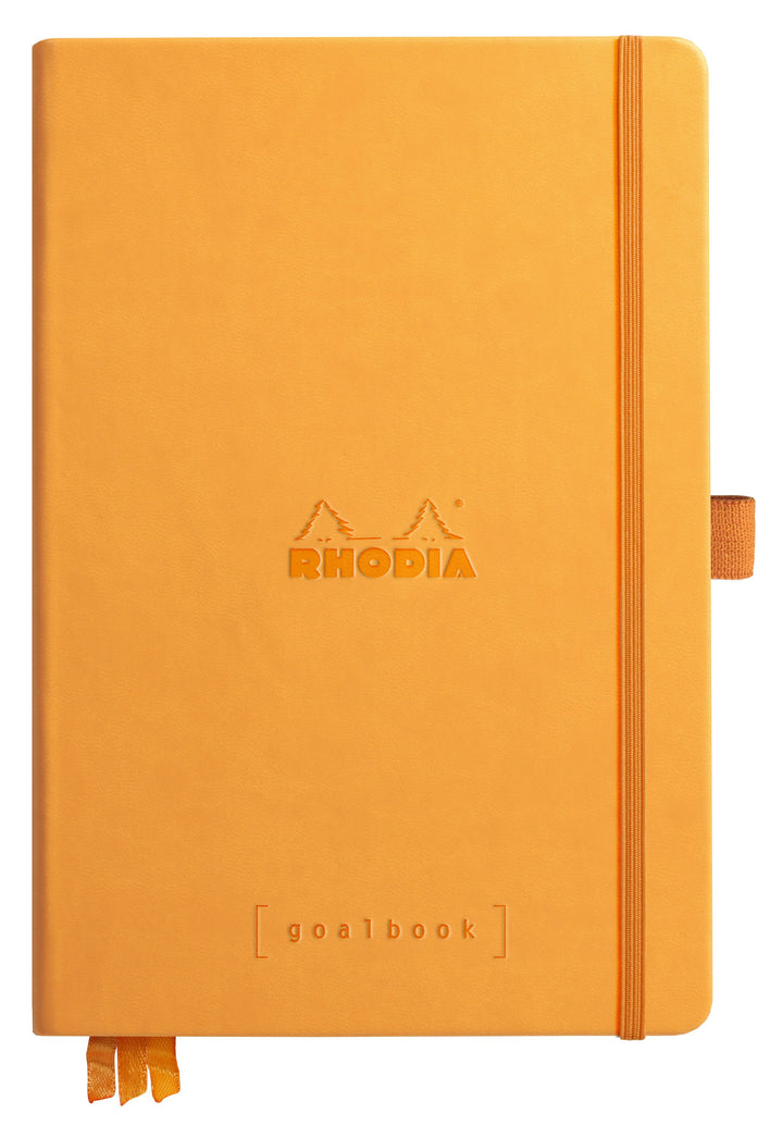 Rhodiarama Hardcover Dot Ruled White Paper Goalbook - A5